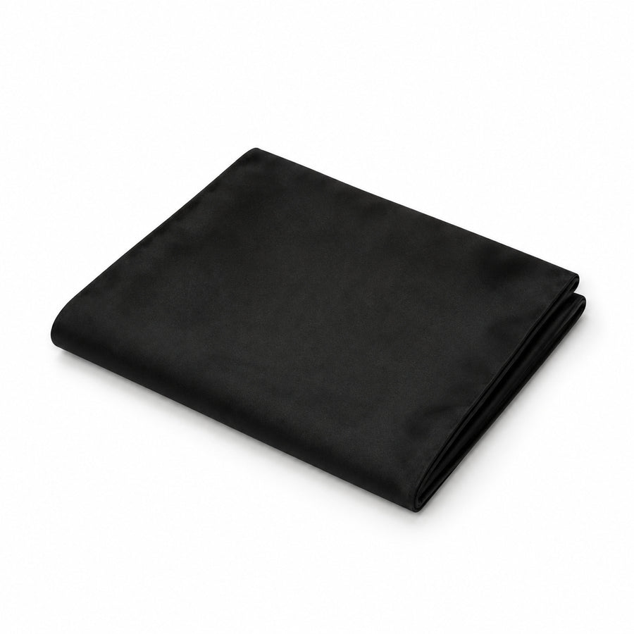 The Black Matter pocket square — folded product.