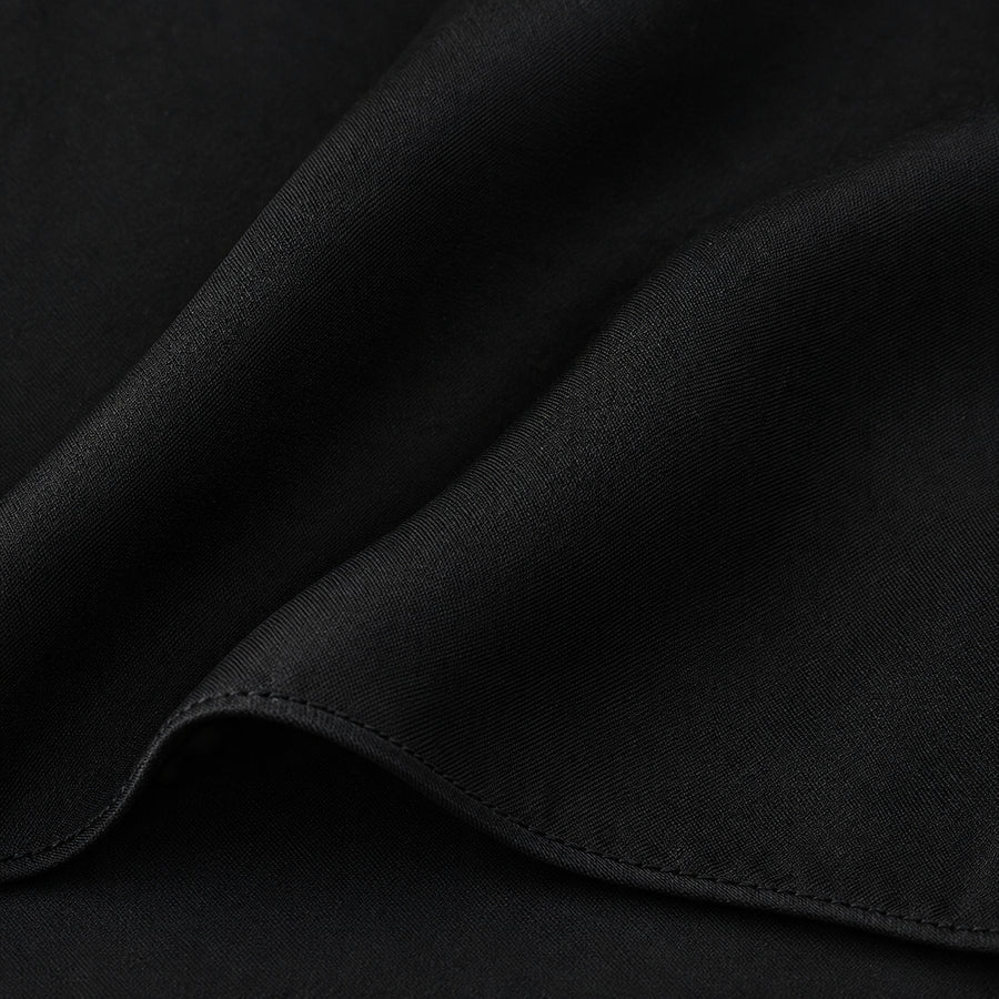 The Black Matter pocket square — fabric and design close-up.