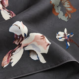 The Grey Garden pocket square — fabric and design close-up.