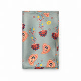 The Paisley Petals pocket square — folded product.