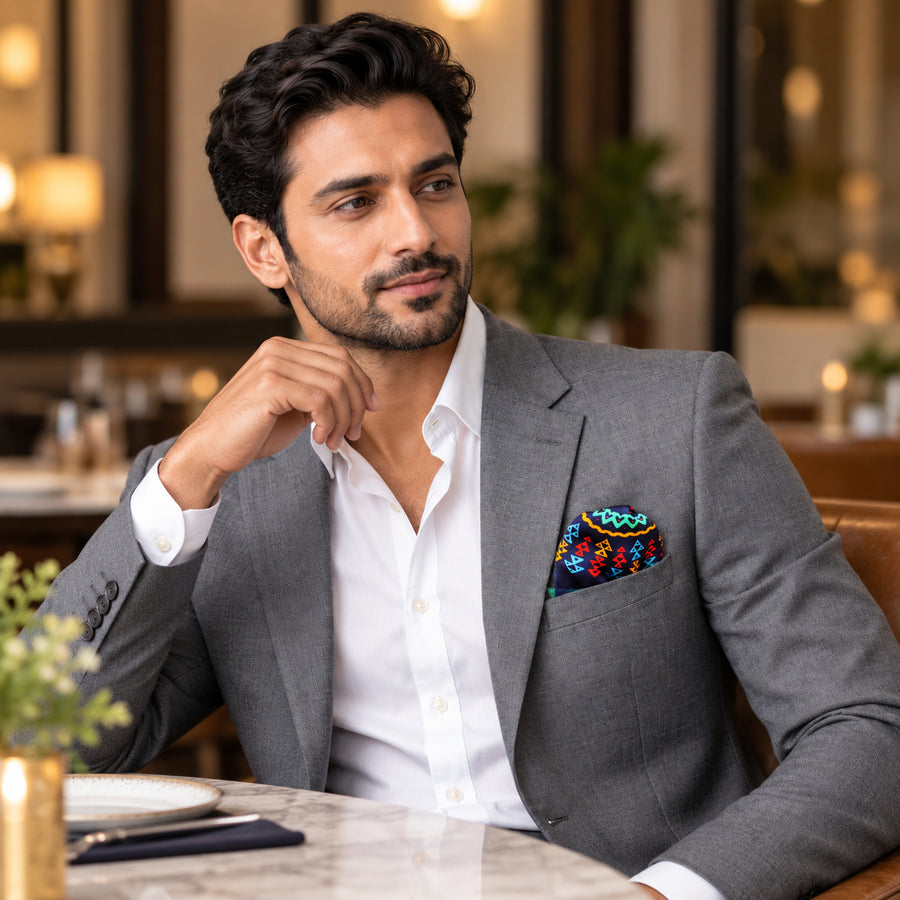 Truck Art Ethnic pocket square — restaurant lifestyle.