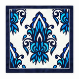 Turkish Floral pocket square — full flat product.