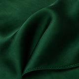 Deep Green pocket square — fabric and design close-up.