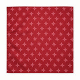 Twinkle Maroon pocket square — full flat product.