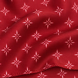 Twinkle Maroon pocket square — fabric and design close-up.