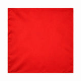 Valentine Red pocket square — full flat product.