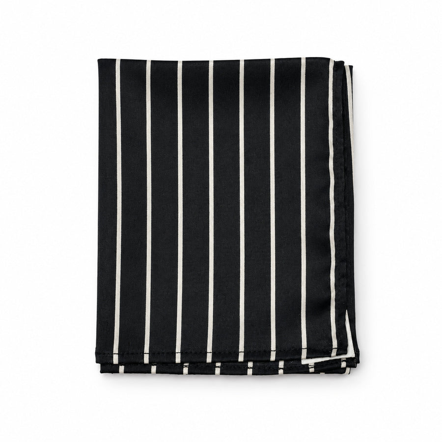 White Cane Crow pocket square — folded product.