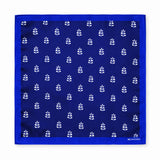 White Conifer pocket square — full flat product.