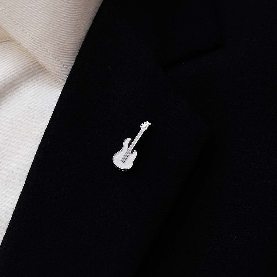 White Guitar - Lapel Pins - Lapel Pins | Monzoro Pakistan