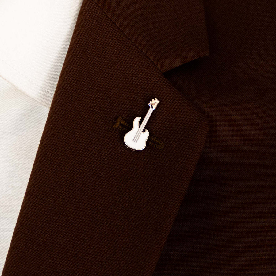 White Guitar - Lapel Pins - Lapel Pins | Monzoro Pakistan