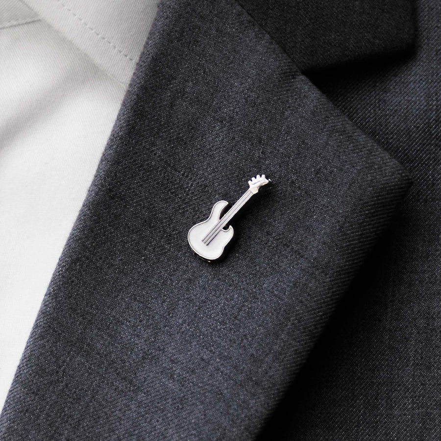 White Guitar - Lapel Pins - Lapel Pins | Monzoro Pakistan
