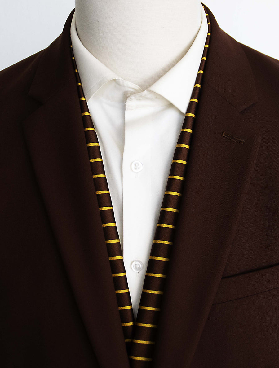 Yellow Cane Hazel Silk Men Scarves - Silk Scarves | Monzoro Pakistan