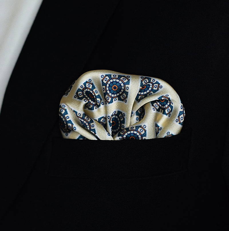 Ukrainian Folk Art - Silk Pocket Square