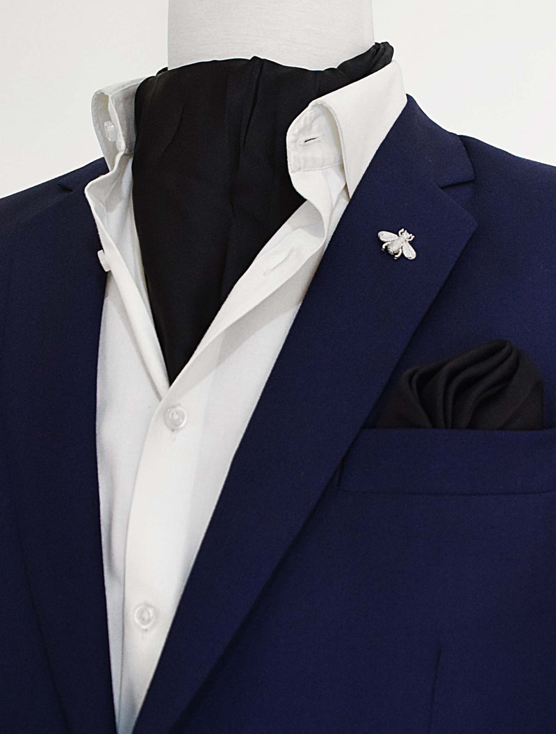 The Black Matter Silk Ascot Set