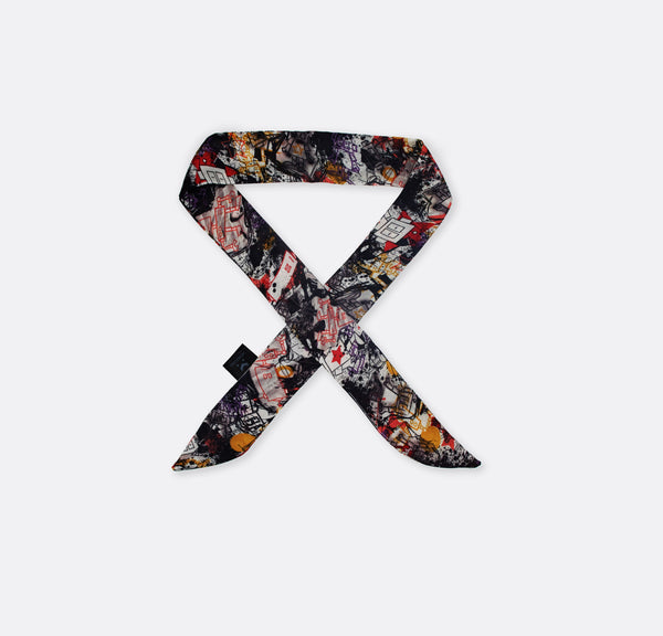 vintage Seamless Hostile wear - Silk Twilly Scarves