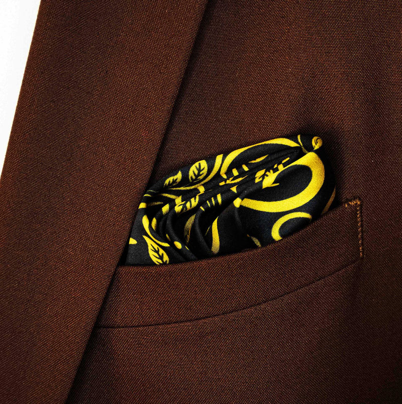 Chinese Floral Art – Silk Pocket Square