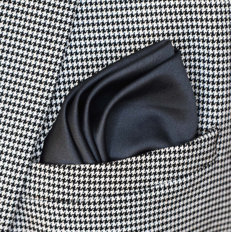 Charcoal Solid - Silk Pocket Square