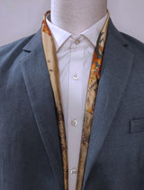 Multi Color Golden - Silk Scarves