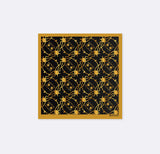Black and Gold Imperial Chains - Silk Pocket Square