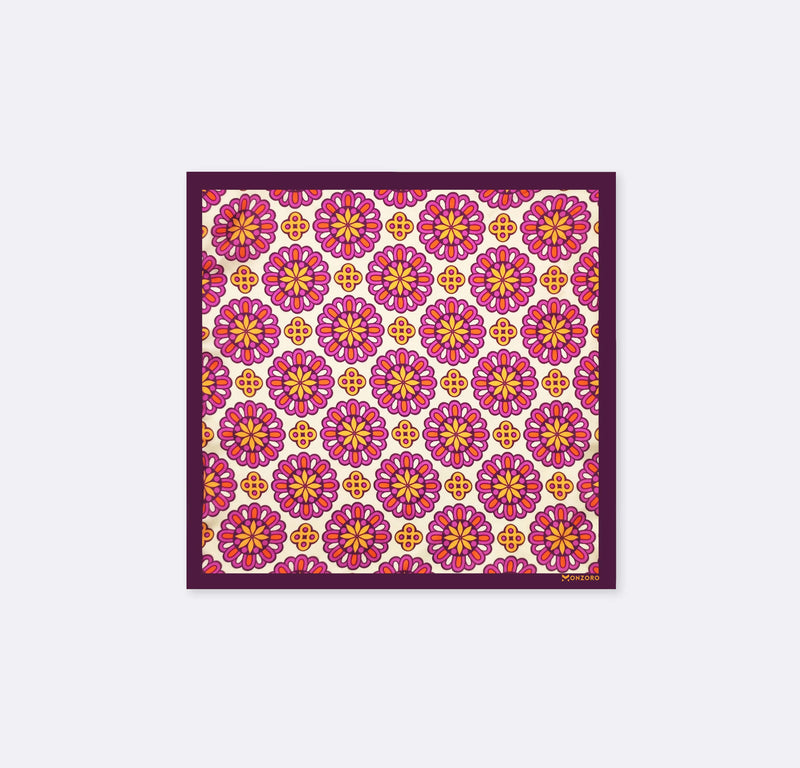 Ethnic Vector Pattern - Silk Pocket Square
