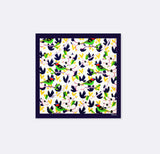Tropical Birds and Flowers - Silk Pocket Square
