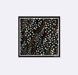 Winter Black Pattern - Silk Pocket Square