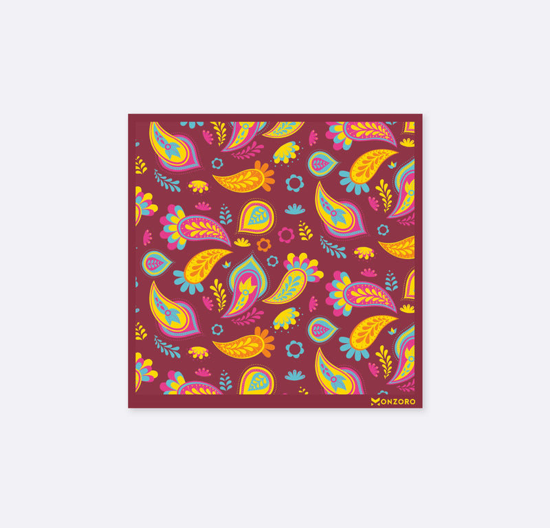Paisley Shape - Silk Pocket Square