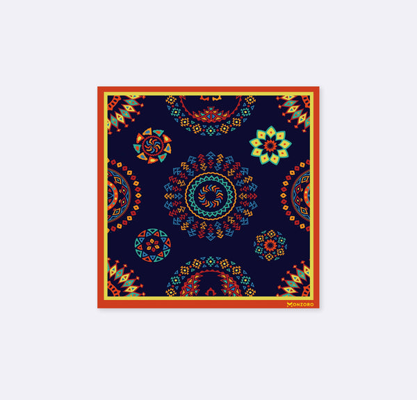 Truck Art Ethnic - Silk Pocket Square
