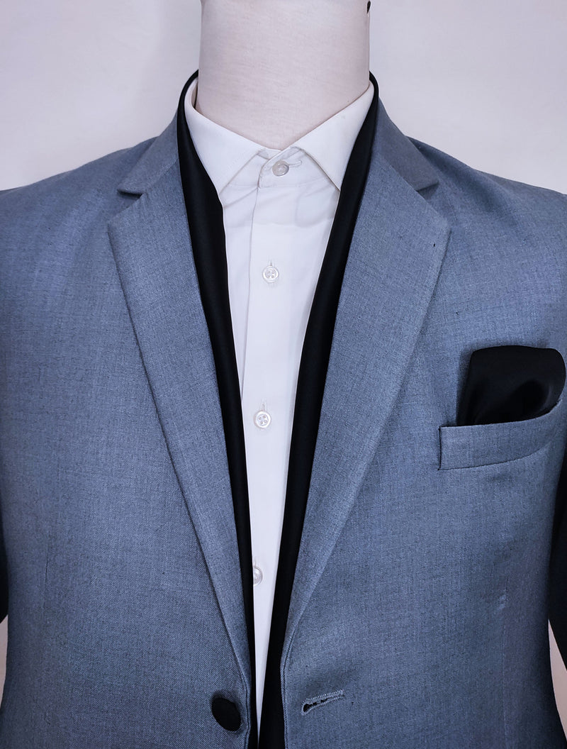 THE BLACK MATTER - SILK SCARF AND POCKET SQUARE SET