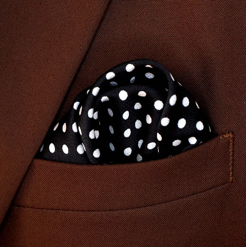 Point Black - Silk Pocket Square