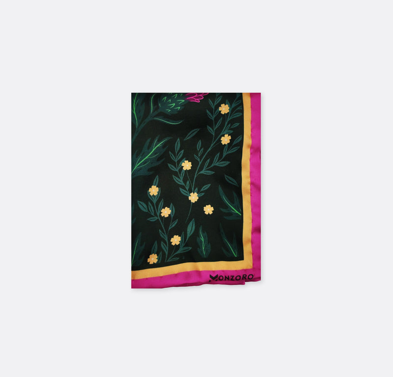 Scottish Thirstle Vector Art - Silk Pocket Square