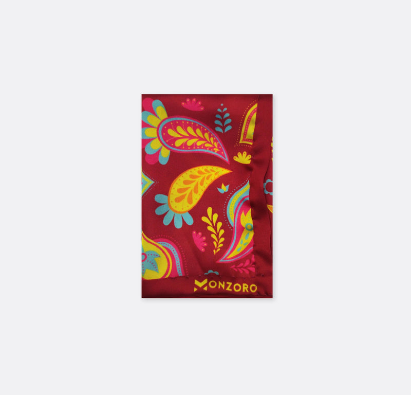 Paisley Shape - Silk Pocket Square