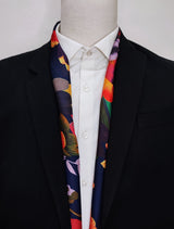 THE MIGHTY BLUE JUNGLE SILK - SILk men scarves