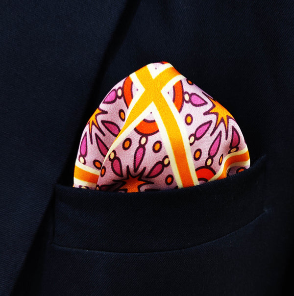 Retro Vintage - Silk Pocket Square