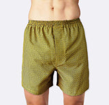 Boxer Short - Gold & Black Geometric Design - Boxer Shorts | Monzoro Pakistan