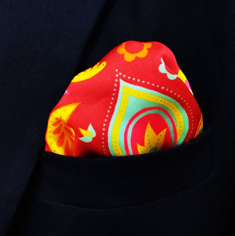Paisley Shape - Silk Pocket Square