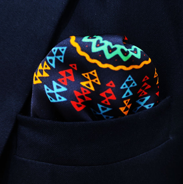 Truck Art Ethnic - Silk Pocket Square