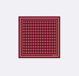 Maroon and Gold Reversible - Silk Pocket Square