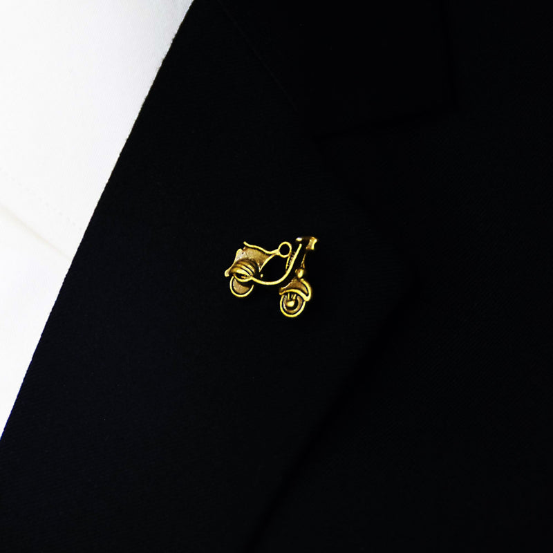 Brass Scooter - Metal Lapel Pins