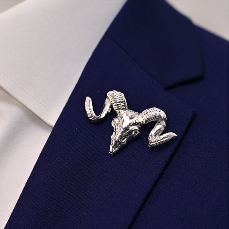 Markhor - Silver Lapel Pins