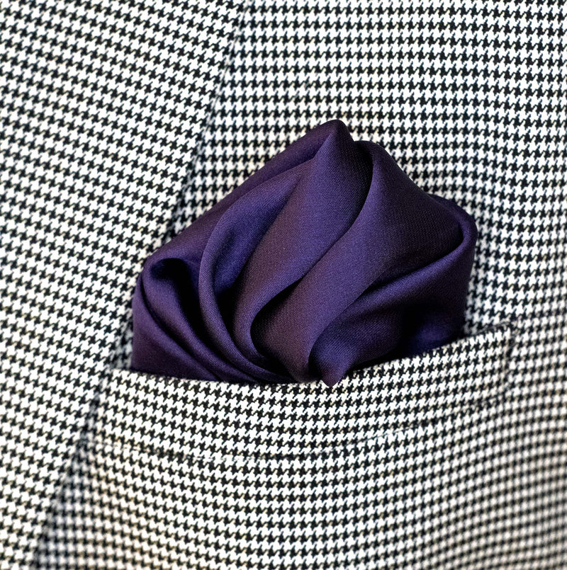 Dark Mauve Solid - Silk Pocket Square