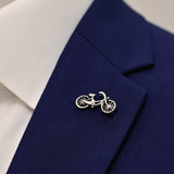 BICYCLE RUN – SILVER LAPEL PINS