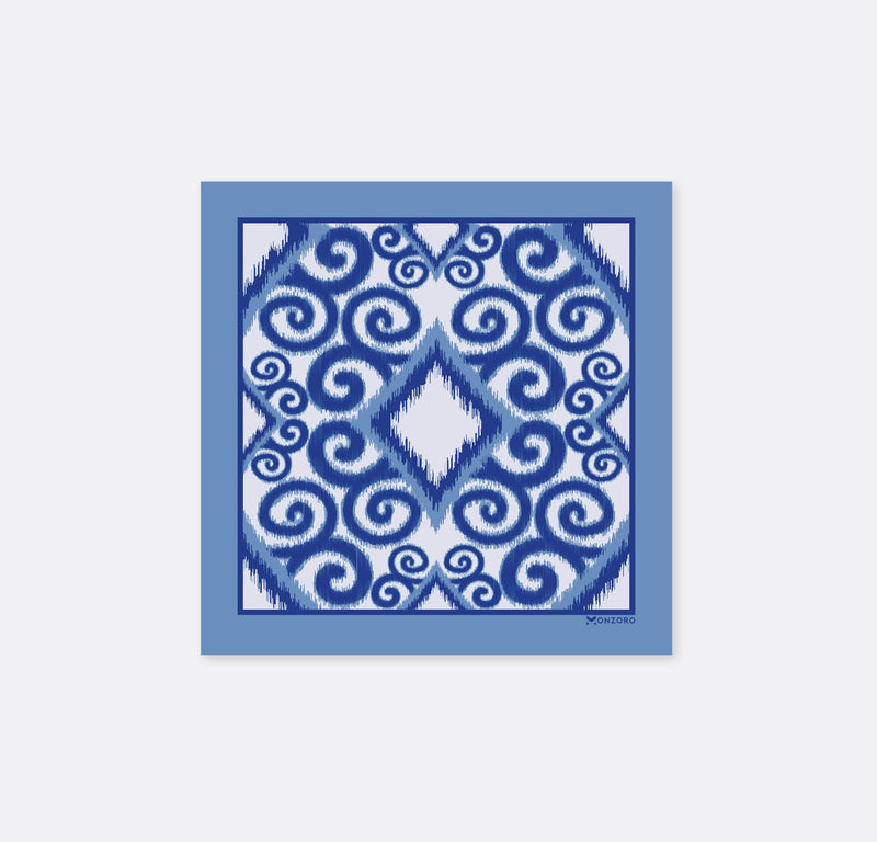 Seamless Hand Drawn Pattern - Silk Pocket Square