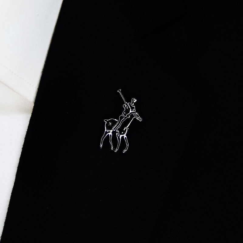 Polo Player – Black Metal Lapel Pins
