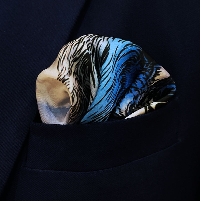 Pakistani Markhor - Silk Pocket Squares