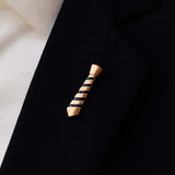 NECKTIE GOLDEN LAPEL PINS