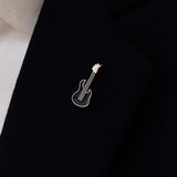 BLACK GUITAR Gunmetal LAPEL PINS