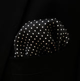 Mini Point Black - Silk Pocket Square