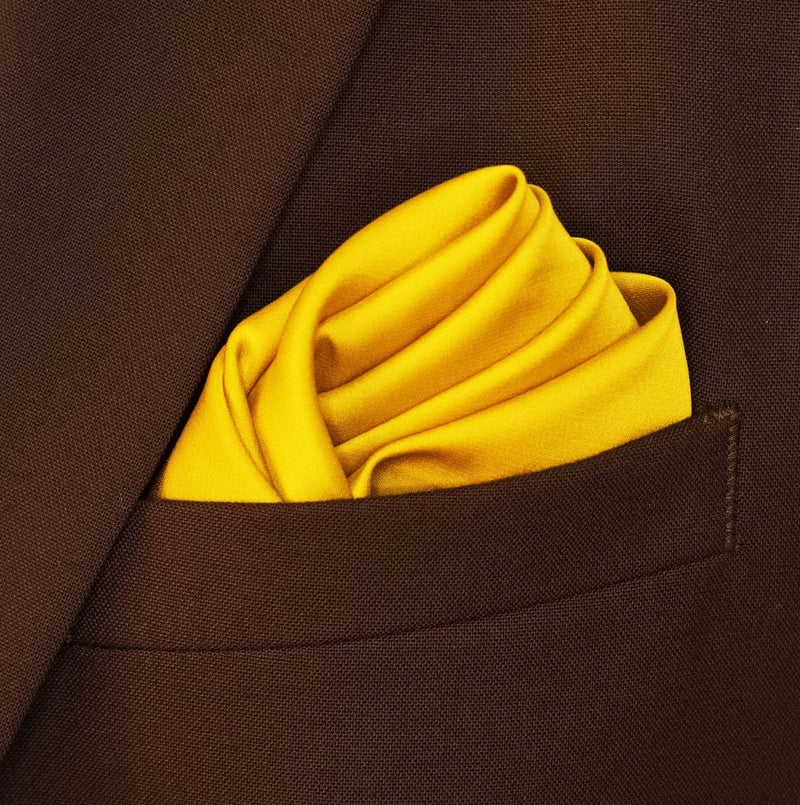 Mustard Solid - Silk Pocket Square