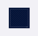 BLUE MULTI DOTTED - SIlk Pocket Square